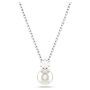 Swarovski smykke Matrix Crystal pearl, Round cut, White, Rhodium plated - 5693897