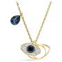 Swarovski smykke Symbolica pendant Evil eye, Blue, Gold-tone plated - 5692178