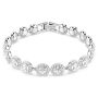 Swarovski armbånd Una Angelic Tennis bracelet Round cut, White, Rhodium plated - 5682279