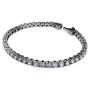 Swarovski armbånd Matrix Tennis bracelet Round cut, Gray, Ruthenium plated - 5693929