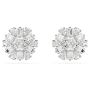 Swarovski øredobber Idyllia stud earrings Mixed cuts, Snowflake, White, Rhodium plated - 5691483