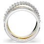  Swarovski Hyperbola ring Mixed cuts, White, Mixed metal finish - 5689729