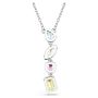 Swarovski smykke Gema Y pendant Mixed cuts, Multicolored, Rhodium plated - 5692421