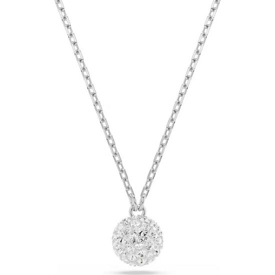 Swarovski smykke Dextera pendant Round cut, Sphere, White, Rhodium plated - 5693206