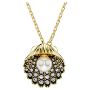 Swarovski smykke Idyllia Y Crystal pearl, Shell, White, Gold-tone plated- 5683968