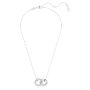 Swarovski smykke Dextera Interlocking loop, White, Rhodium plated - 5670251