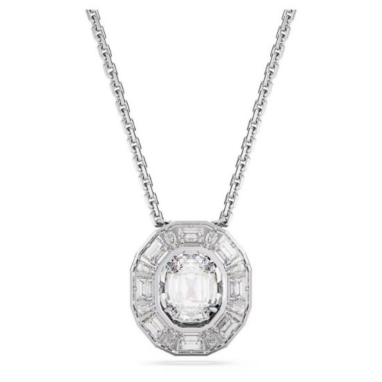 Swarovski smykke Mesmera Octagon cut, Small, White, Rhodium plated - 5669915