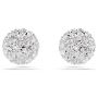 Swarovski øredobber Dextera stud Round cut, White, Rhodium plated - 5700290