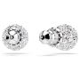 Swarovski øredobber Dextera stud Round cut, White, Rhodium plated - 5700290