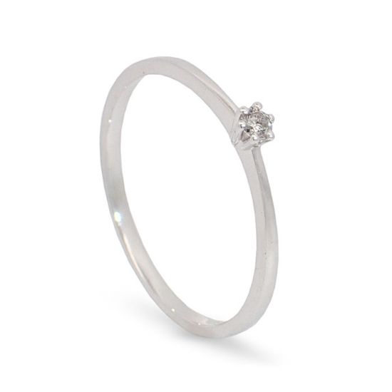 Diamantring forlovelsesring i hvitt gull 0,05 ct TW-Si - COC5000441hv