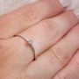 Diamantring forlovelsesring i hvitt gull 0,05 ct TW-Si - COC5000441hv