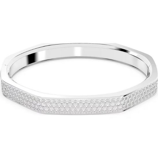 Swarovski armbånd Dextera bangle, Octagon shape, White, Rhodium plated - 5655624