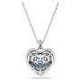 Swarovski smykke Idyllia pendant Heart, Blue, Rhodium plated - 5680403