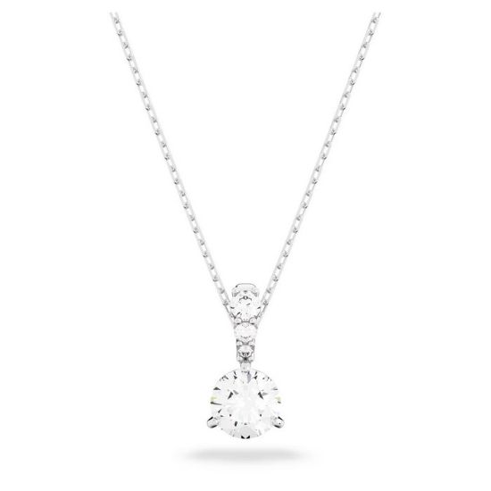 Swarovski smykkeStilla pendant Round cut, White, Rhodium plated - 5472635