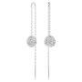 Swarovski øredobber Sublima drop earrings White, Rhodium plated - 5683448