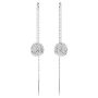 Swarovski øredobber Sublima drop earrings White, Rhodium plated - 5683448