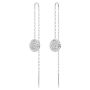 Swarovski øredobber Sublima drop earrings White, Rhodium plated - 5683448