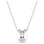 Swarovski smykke Bella V pendant, Round cut, Green, Rhodium plated - 5724285