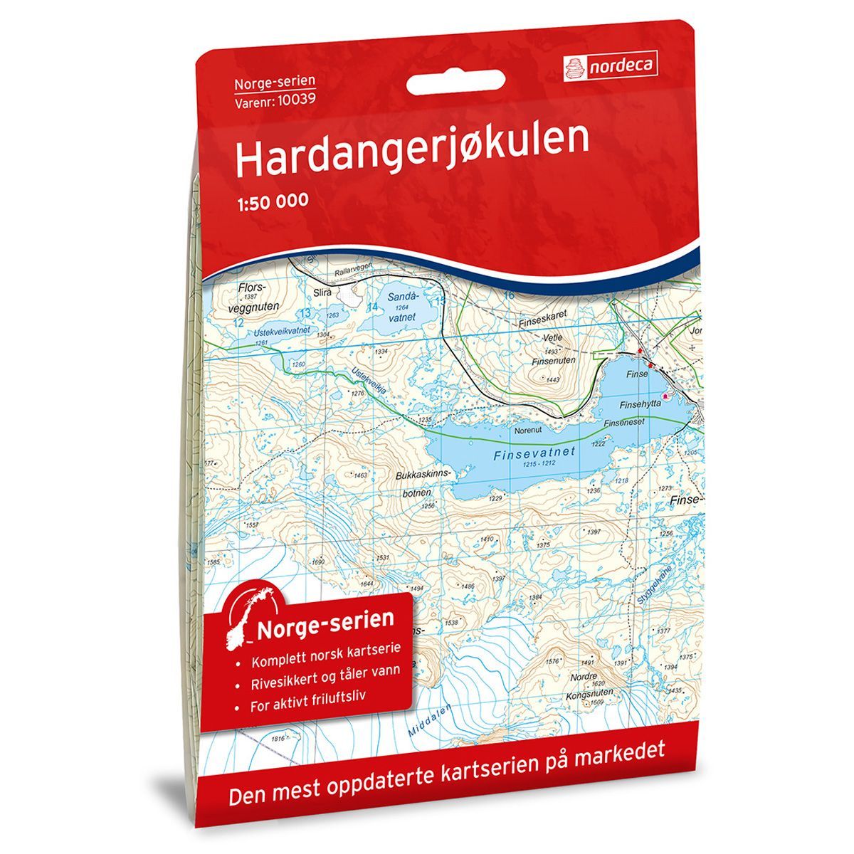 Bilde av Hardangerjøkulen 1: 50 000
