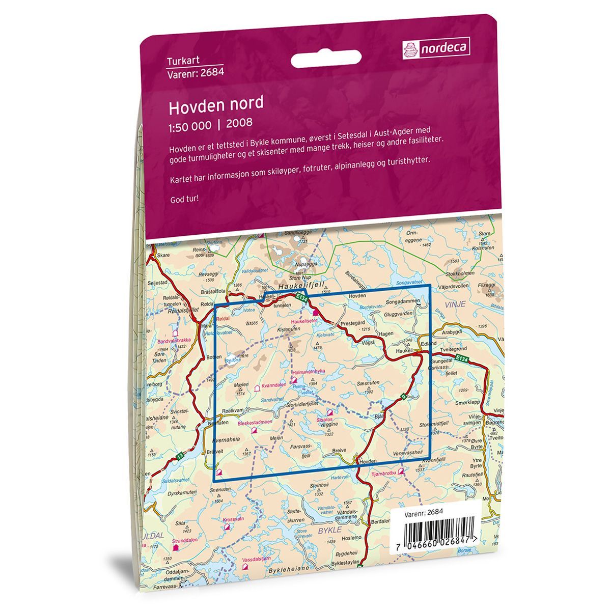 Bilde av Hovden nord 1:50 000