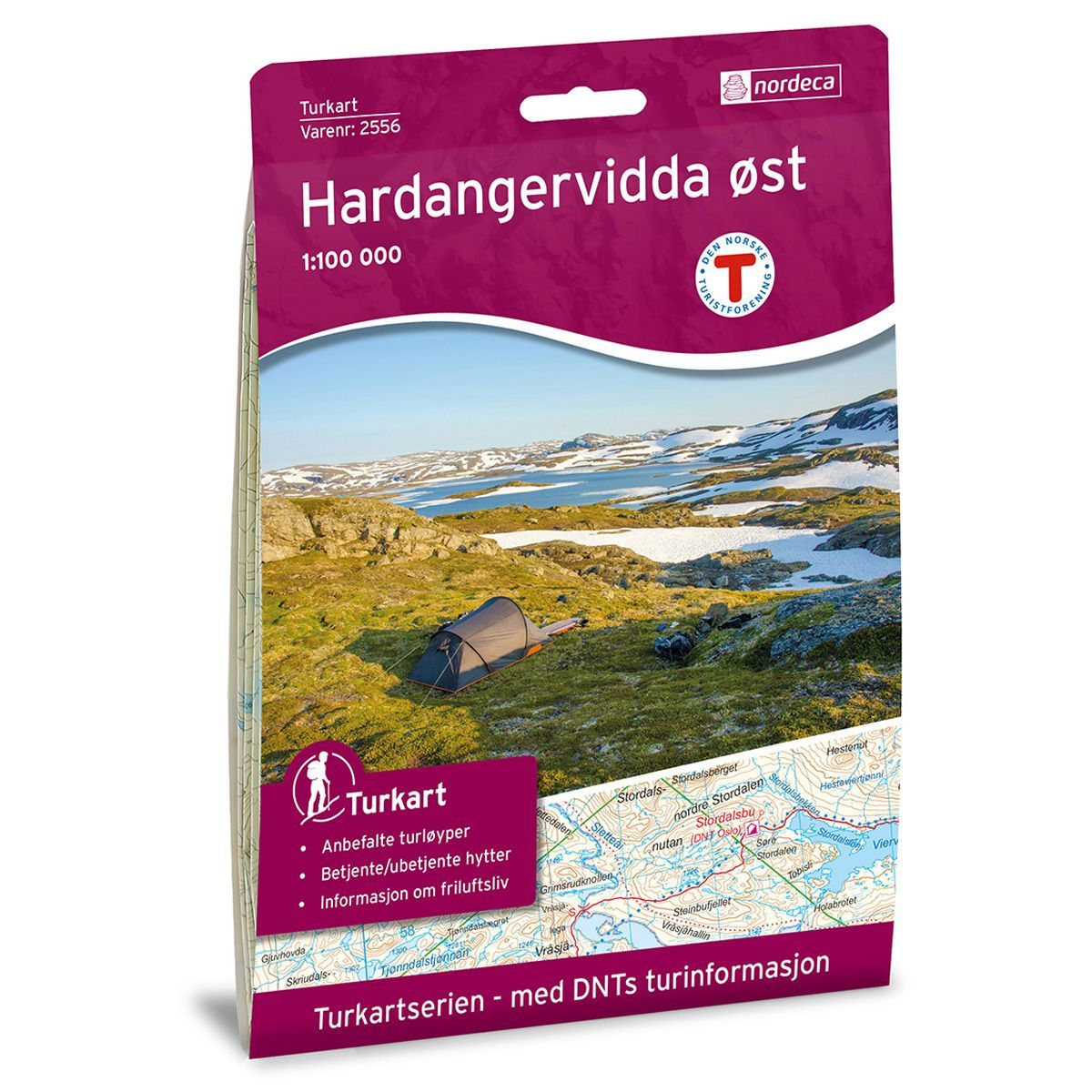Bilde av Hardangervidda øst 1:100 000