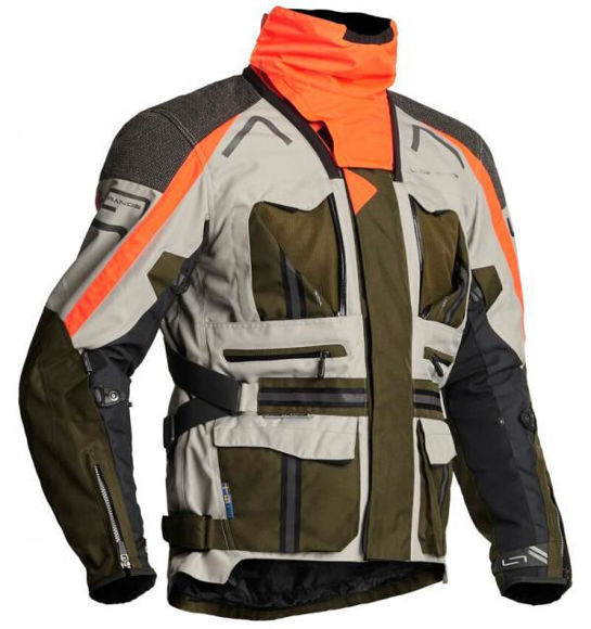 Bilde av SALG Oman MC Jakke  Lindstrands offwhite/orange