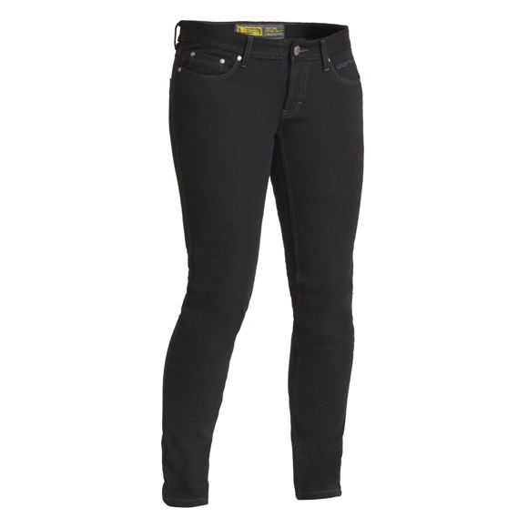 Bilde av SALG Fide Slim Fit MC dongeribukse Dame Lindstrands svart