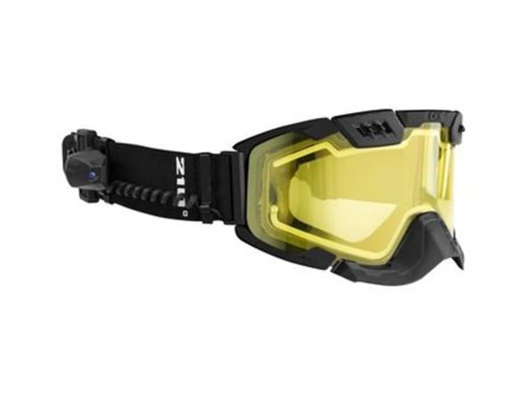 Bilde av CKX El Goggles 210° Airflow matt sort, gul linse