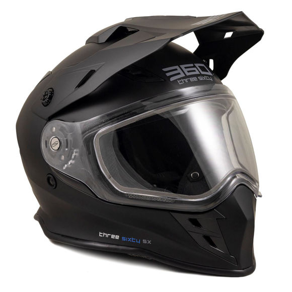 Bilde av 360 SX Adventurehjelm med singel og dobbelt visir for MC og Snøscooter