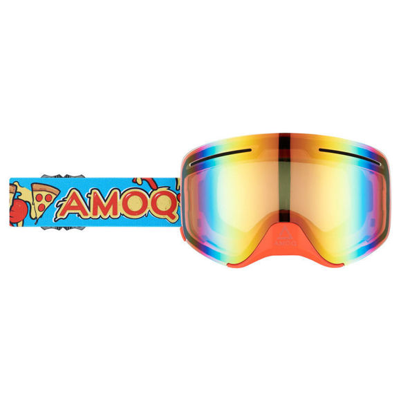 Bilde av Vision Amoq med magnetisk linse goggles/briller Pizza  Rødt speil