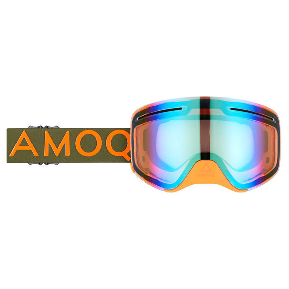 Bilde av Vision Amoq med magnetisk linse goggles/briller Military Green/Orange Gold Mirror
