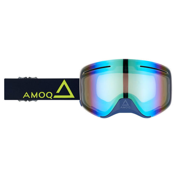 Bilde av Vision Amoq med magnetisk linse briller/googles Navy-Gold Gold Mirror