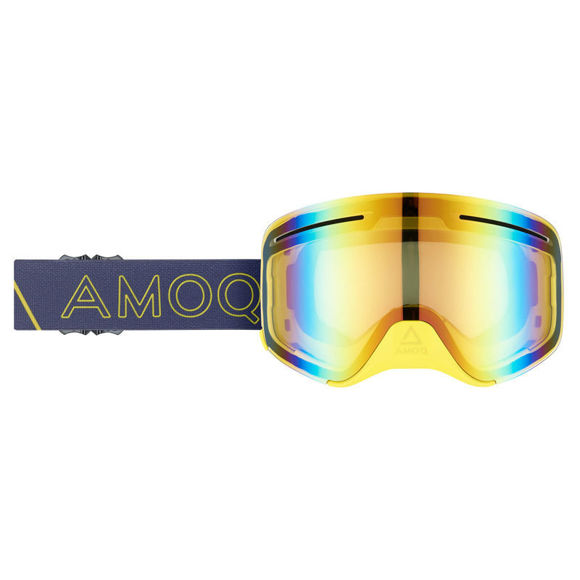 Bilde av AMOQ Vision Vent+ Magnetic Skoterglasögon Racing Yellow Red Mirror