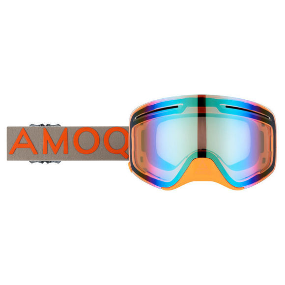 Bilde av AMOQ Vision Vent+ Magnetic Skoterglasögon Gray/Orange Gold Mirror