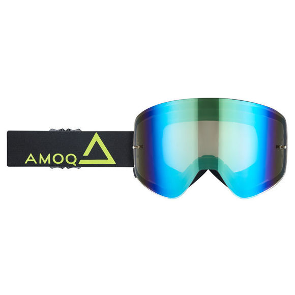 Bilde av Vision Amoq briller/goggles med magnetisk linse Black-HiVis/Gold Mirror