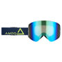 Bilde av Vision Amoq briller/goggles med magnetisk linse Navy-Gold/Gold Mirror