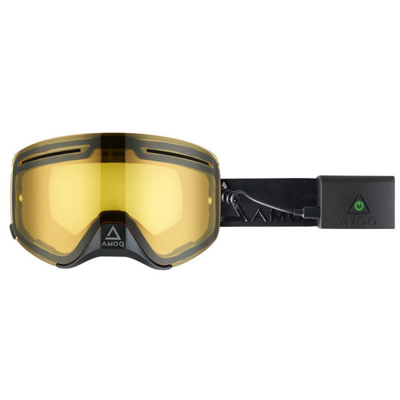 Bilde av AMOQ Vision Vent EL oppvarmet magnetisk linse goggles/briller Blackout gul