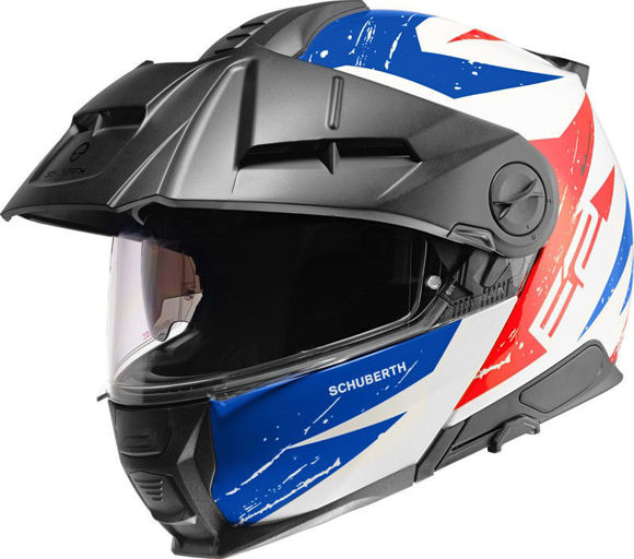 Bilde av E2 Explorer Schuberth MC Adventure åpningshjelm blå