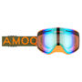 Bilde av AMOQ Vision Vent+ Magnetic Skoterglasögon Military Green/Orange Gold Mirror