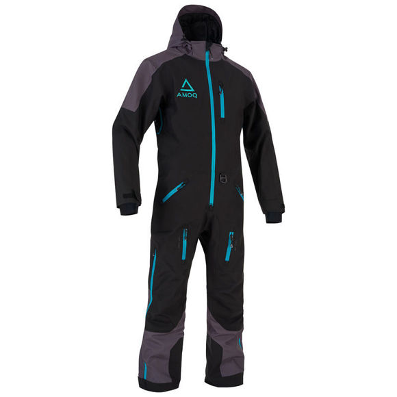 Bilde av SALG Monosuit Heldress AMOQ Void V2 dame Svart/Grå/Turkis