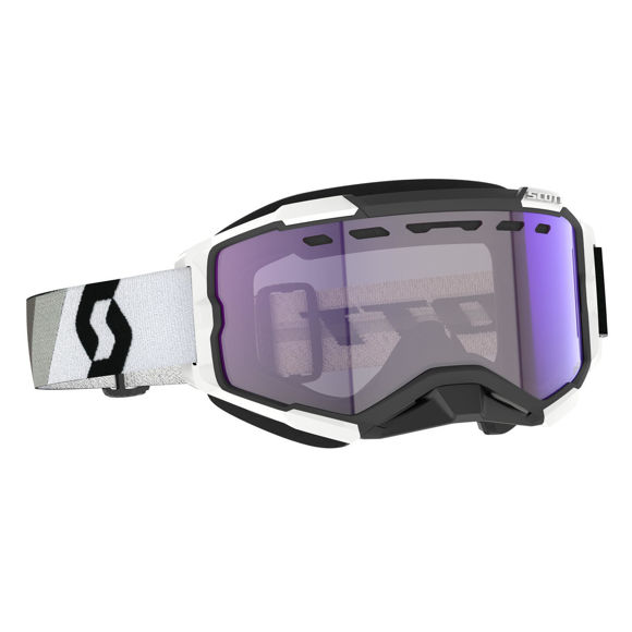 Bilde av Fury SX LS Brille Scott Prem.Sort/Hvit Lyssensitiv Blå Chrom Linse