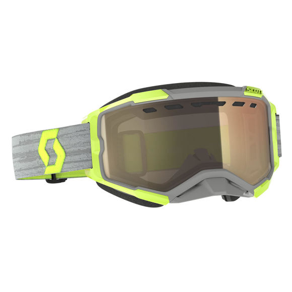 Bilde av Fury SX LS Brille Scott Grå/Gul Lyssensitiv Bronse Chrome Linse