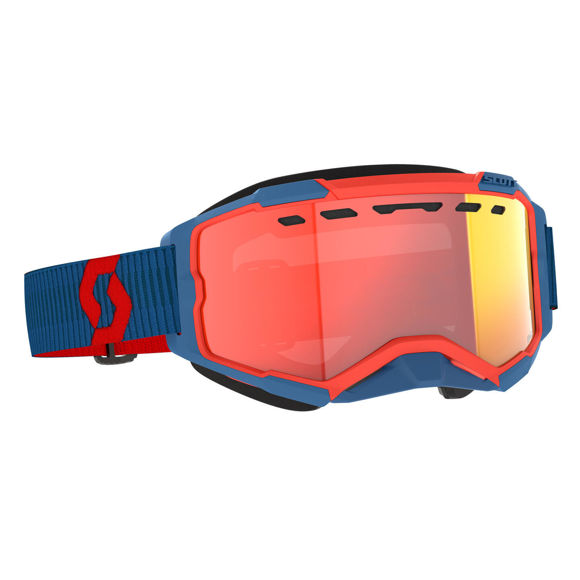 Bilde av Fury SX LS Brille Scott Blå/Neonrød Lyssensitiv Rød Chrome Linse