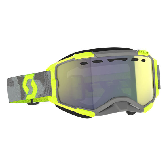 Bilde av Fury SX Brille Scott Lys Grå/Neongul Enhancer Gul Chrome Linse