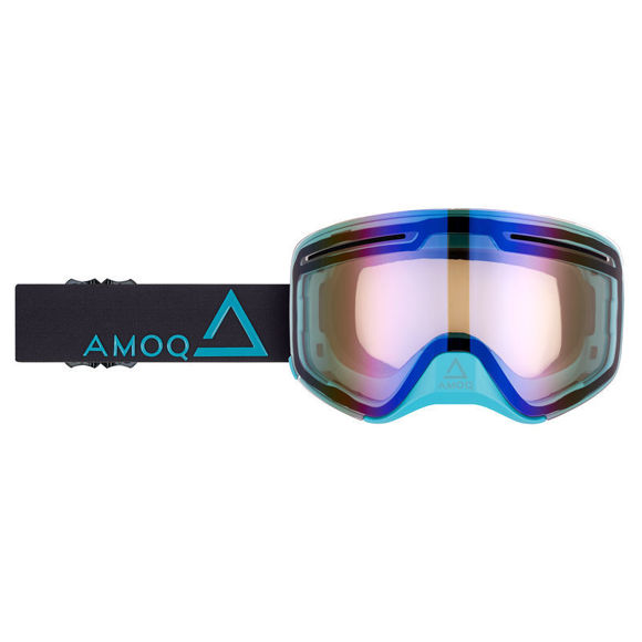 Bilde av Vision Amoq med magnetisk linse goggles/briller Black/Turqoise/Blue Mirror