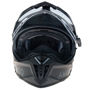 Bilde av AMOQ Adventurehjelm med elektrisk visir Recoil Carbon fiber Blackout