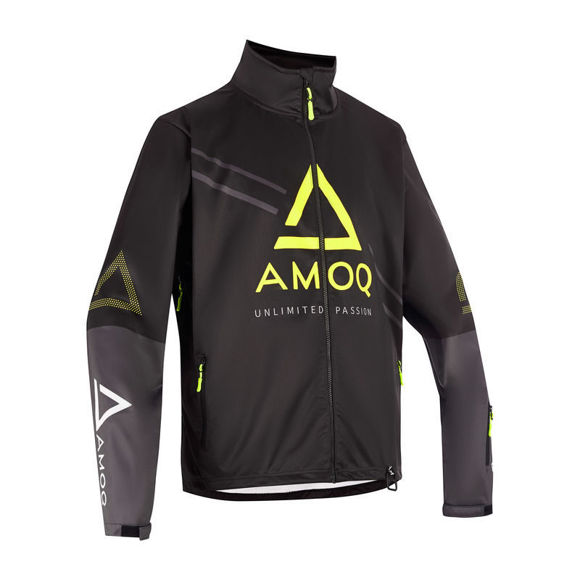 Bilde av AMOQ Apex Racing Jakke snøscooter Svart/Grå/Hivis
