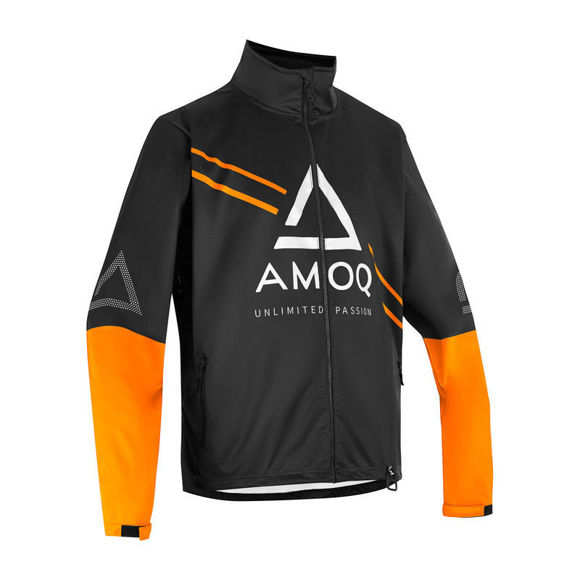 Bilde av AMOQ Apex Racing-jakke snøscooter Svart/oransje/hvit