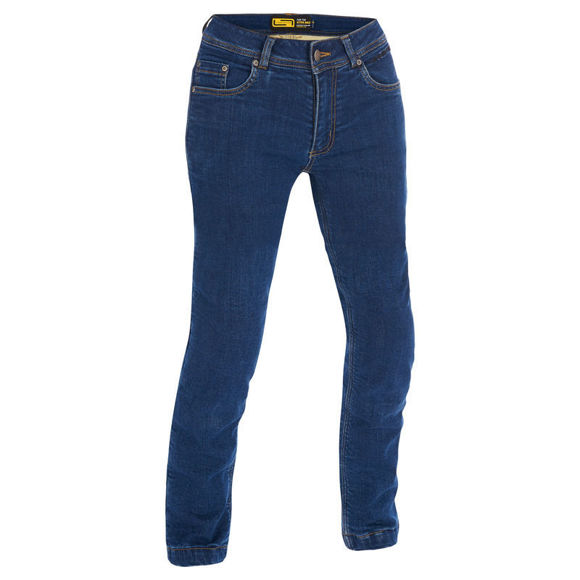 Bilde av Berg MC jeans normal/kort dongeribukse Dame Lindstrands Blå