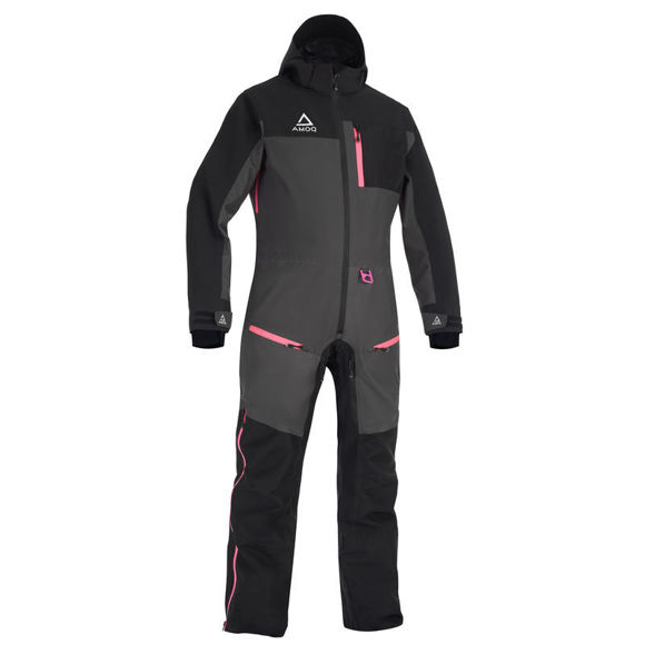 Bilde av Heldress foret AMOQ Dynamic W's Monosuit snøscooter Svart/Grå/Rosa